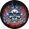 Racing Skull Mylar Insert - 2"